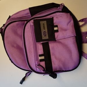 CLAIRE'S MINI BACKPACK PURSE PURPLE NEW WT Has Everything! Cosmetic Bag ID p…